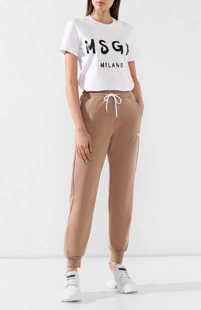 Хлопковые джоггеры MSGM, арт. 2741MDP64 195799, фото 2