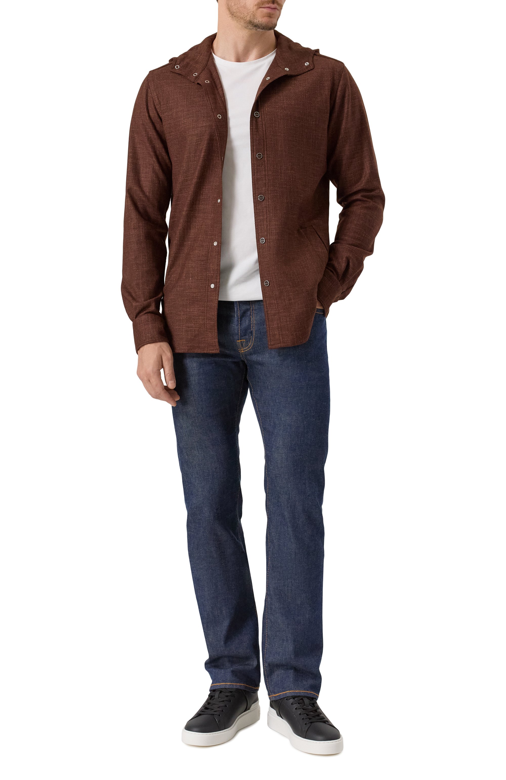 Рубашка из шерсти и шелка KITON, арт. UMCMARK0119G10, фото 2