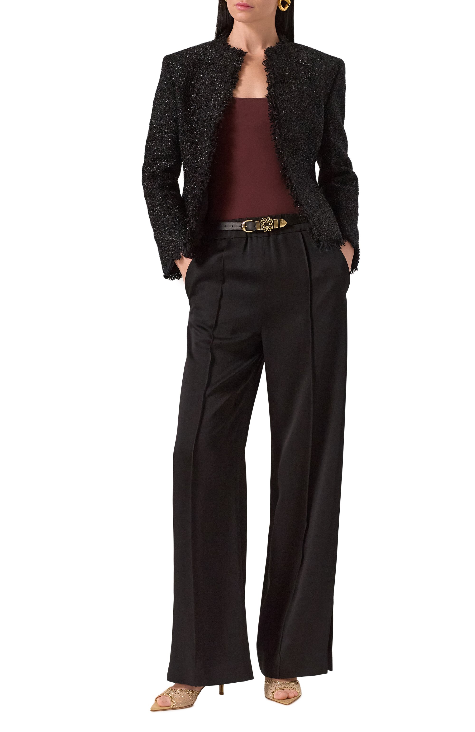 Текстильные мюли rania 55 GIANVITO ROSSI, арт. G10033.55RIC.B0RMENU, фото 2