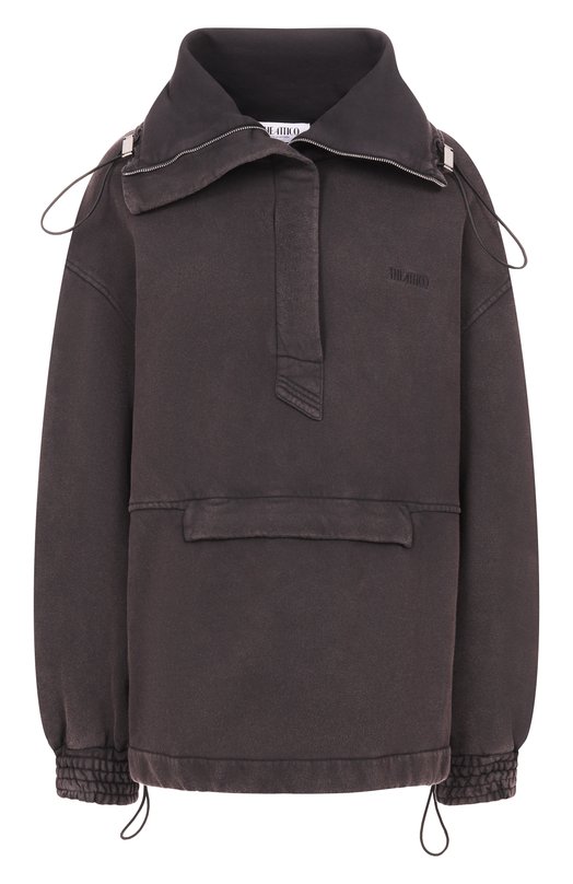 Хлопковый анорак The Attico 260WCB00091/JJF003AA Чёрный 260WCB00091/JJF003AA