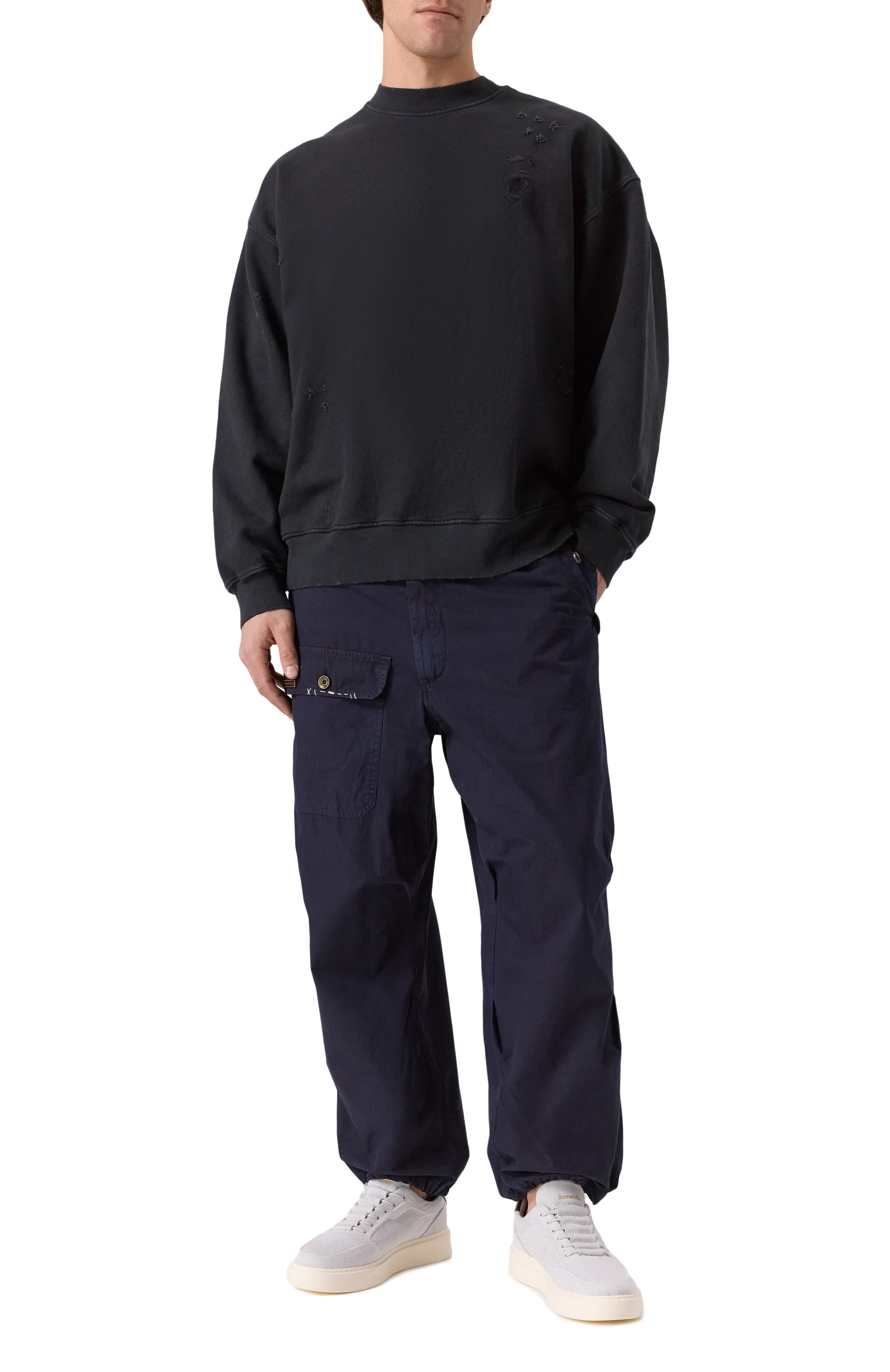 Текстильные кеды phoenix BARRACUDA светло-серого цвета по цене 36700 руб., арт. BU3510/47P04R, фото 2 Текстильные кеды phoenix BARRACUDA, арт. BU3510/47P04R, фото 2