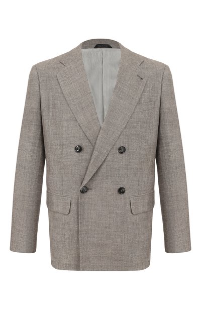 Мужской пиджак из шелка и льна GIORGIO ARMANI, арт. GM003526/TE20785