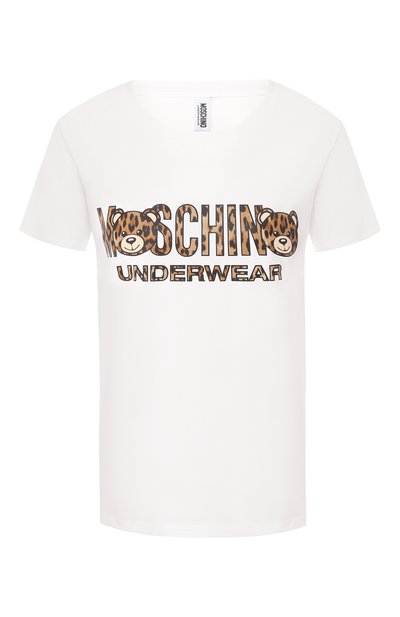 Женская хлопковая футболка MOSCHINO, арт. A1913/9003