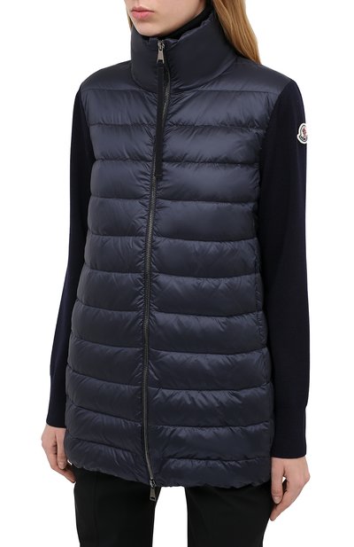 Пуховая куртка MONCLER темно-синего цвета по цене 82100 руб., арт. F2-093-9B512-00-A9018, фото 3 Пуховая куртка MONCLER, арт. F2-093-9B512-00-A9018, фото 3