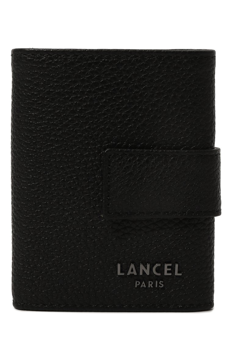 Мужской кожаное портмоне LANCEL черного цвета, арт. A12880 | Фото 1 (Нос: Не проставлено; Материал сплава: Проставлено; Материал: Натуральная кожа)