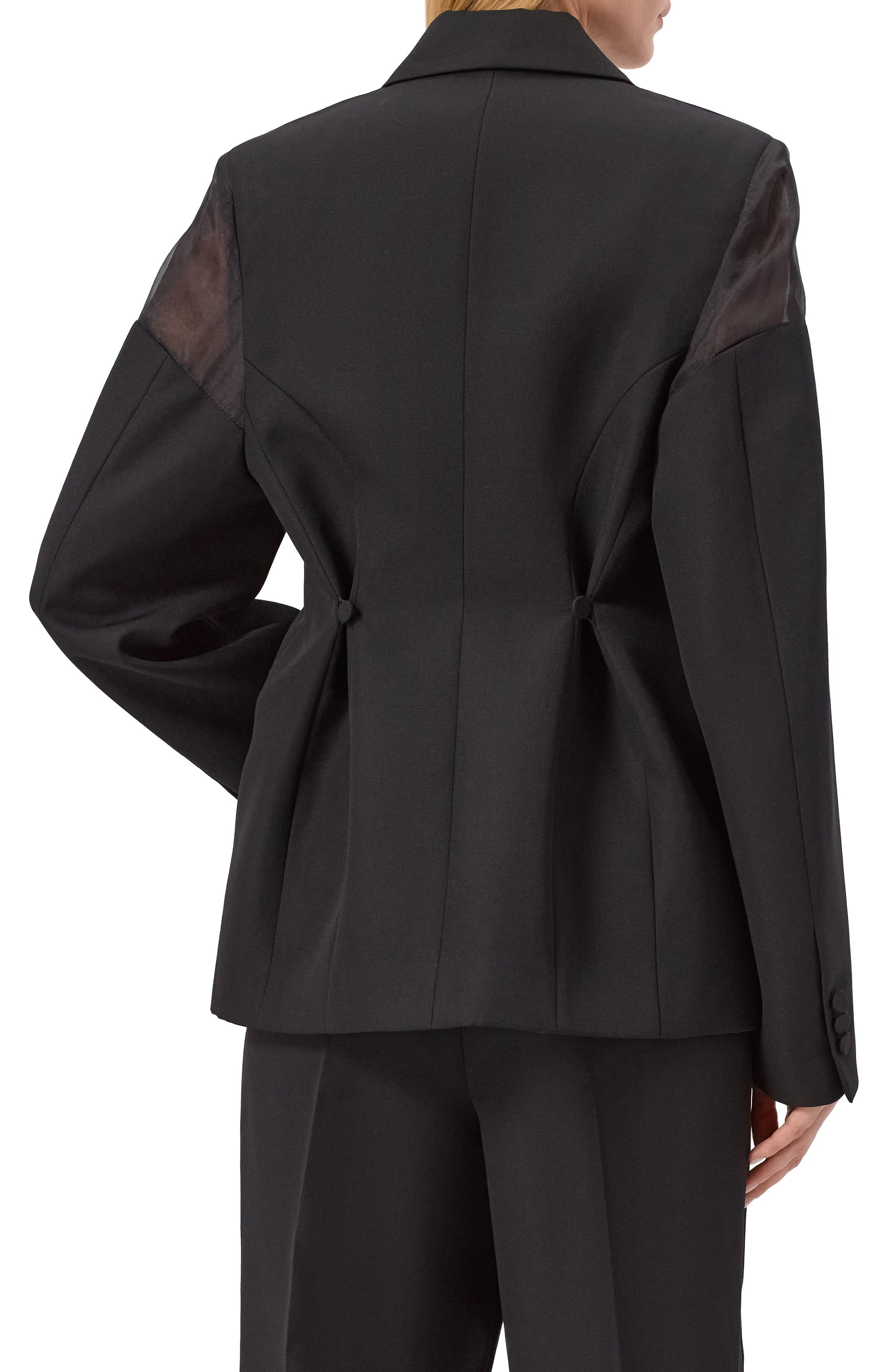 Шерстяной жакет ARMARIUM черного цвета по цене 251000 руб., арт. ARMFWB010/W022, фото 4 Шерстяной жакет ARMARIUM, арт. ARMFWB010/W022, фото 4