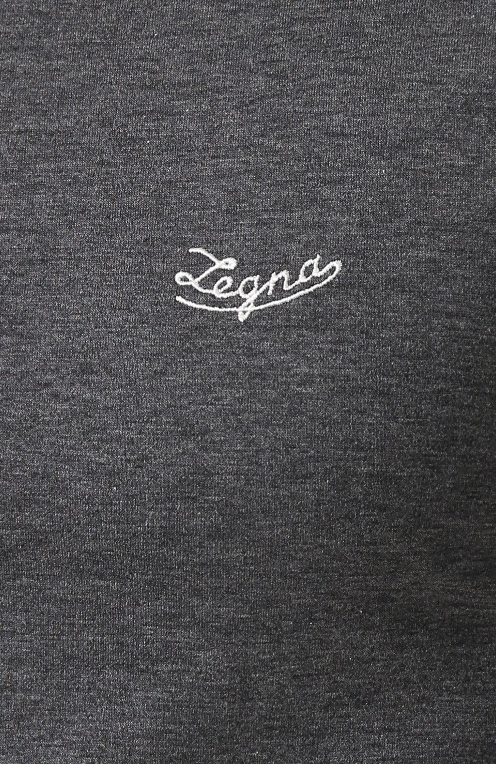 Однотонная хлопковая футболка ZEGNA, арт. UR526/706R, фото 5