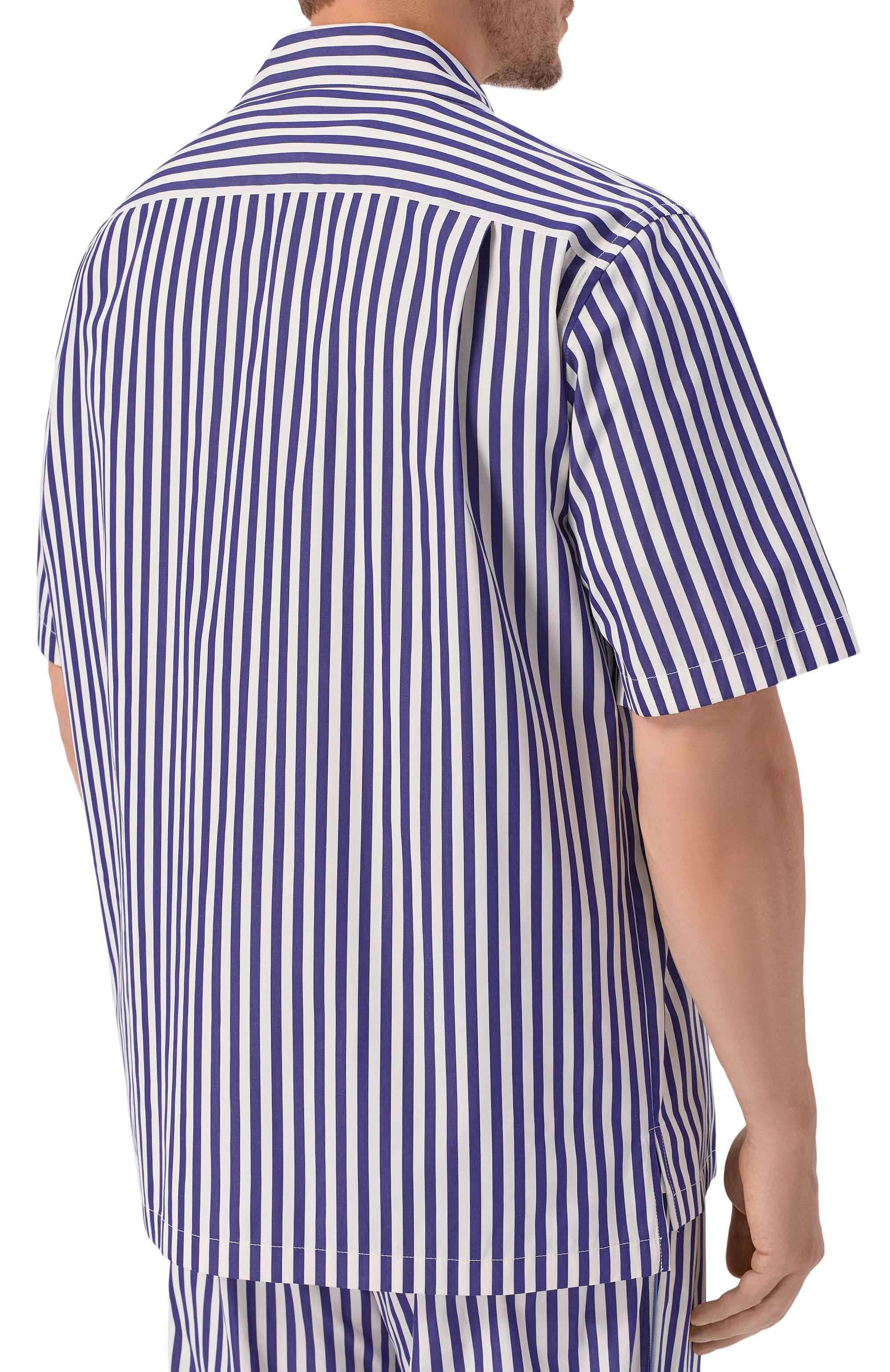 Хлопковая рубашка DOLCE & GABBANA синего цвета по цене 78450 руб., арт. G5JH9T/FR52G, фото 4 Хлопковая рубашка DOLCE & GABBANA, арт. G5JH9T/FR52G, фото 4