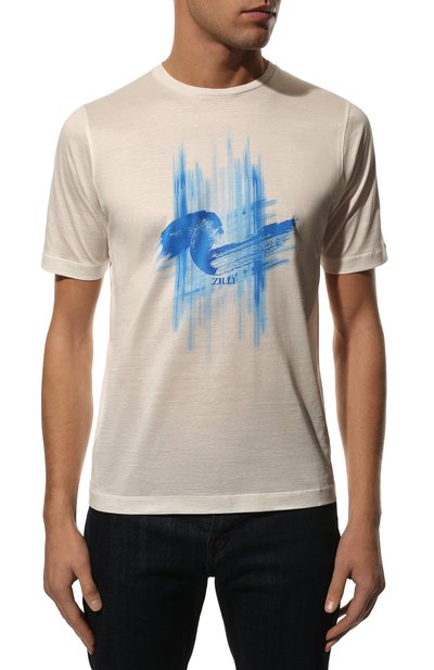 Хлопковая футболка ZILLI, арт. MEX-NT310-ZBRU1/MC01, фото 3