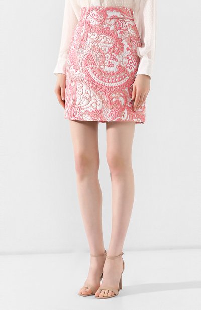 Юбка DOLCE & GABBANA розового цвета по цене 99500 руб., арт. F4B0CT/HJMFW, фото 3 Юбка DOLCE & GABBANA, арт. F4B0CT/HJMFW, фото 3