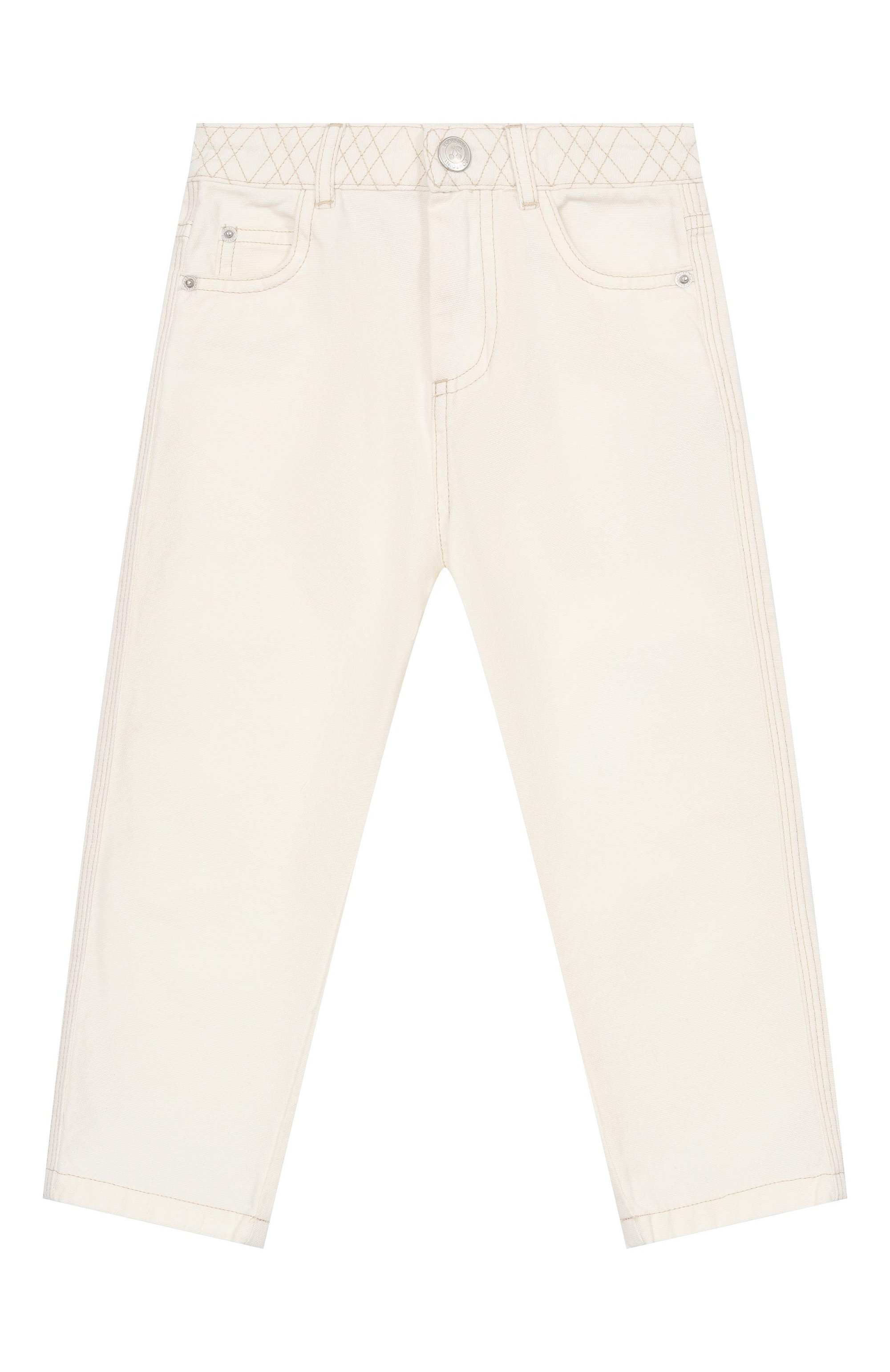 Джинсы BONPOINT кремового цвета по цене 17550 руб., арт. S06GPAW00010/10A-12A, фото 1 Джинсы BONPOINT, арт. S06GPAW00010/10A-12A, фото 1