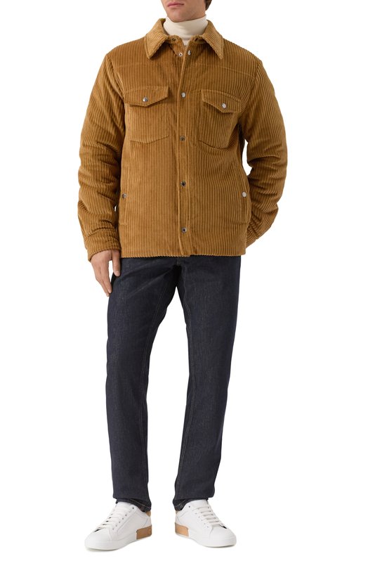 Вельветовая куртка-рубашка Dolce & Gabbana G9BRET/FUVIP Бежевый  G9BRET/FUVIP Фото 2