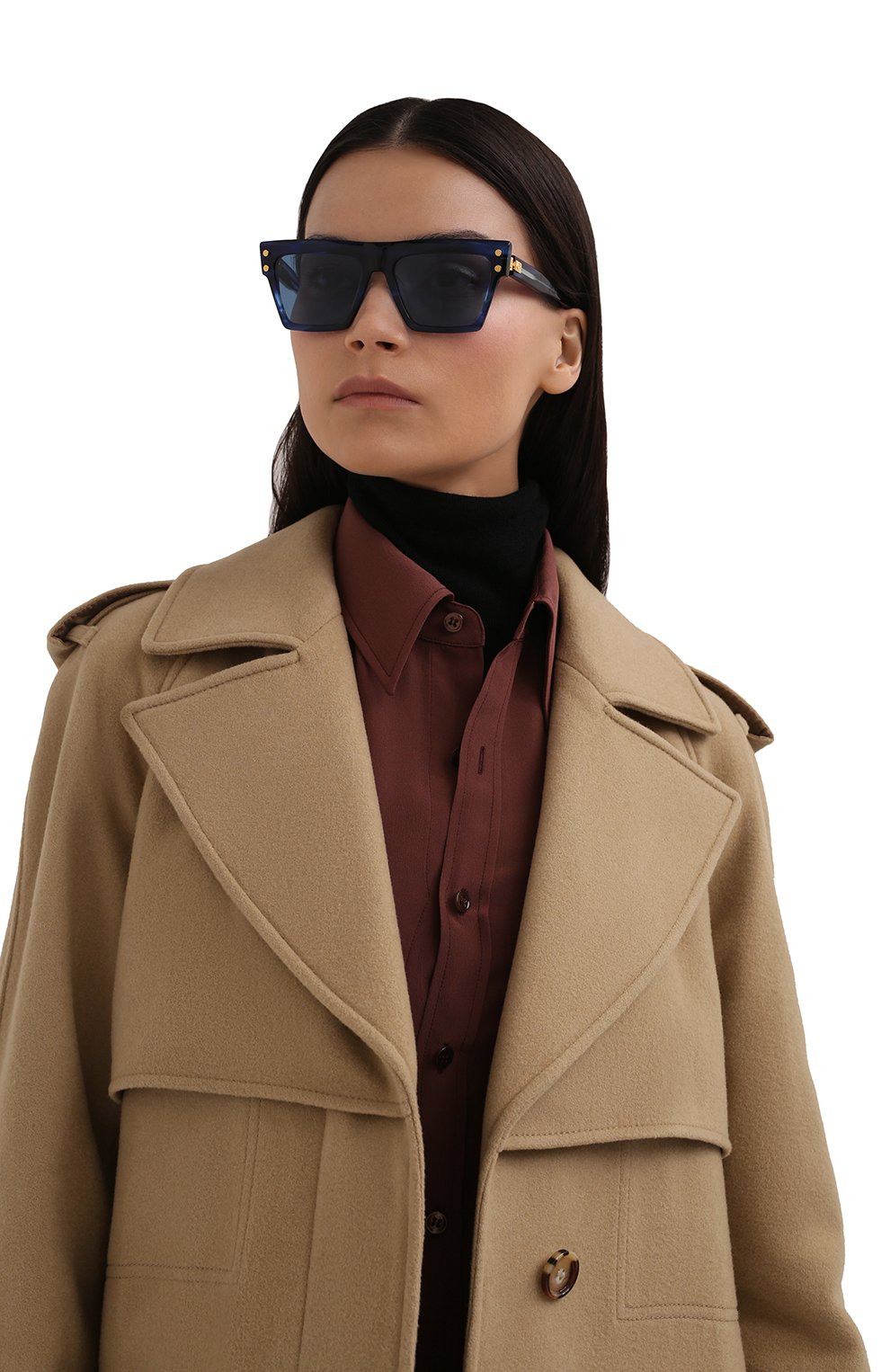 Солнцезащитные очки BALMAIN синего цвета по цене 42950 руб., арт. BPS-121D, фото 2 Солнцезащитные очки BALMAIN, арт. BPS-121D, фото 2