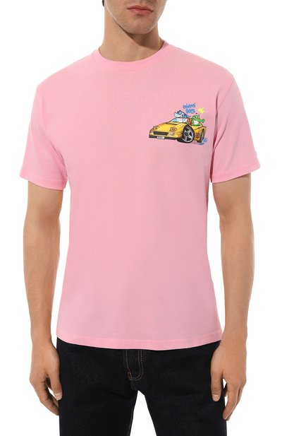 Хлопковая футболка MC2 SAINT BARTH розового цвета по цене 9795 руб., арт. STBM TSHIRT MAN/TSHM001/02203B, фото 3 Хлопковая футболка MC2 SAINT BARTH, арт. STBM TSHIRT MAN/TSHM001/02203B, фото 3