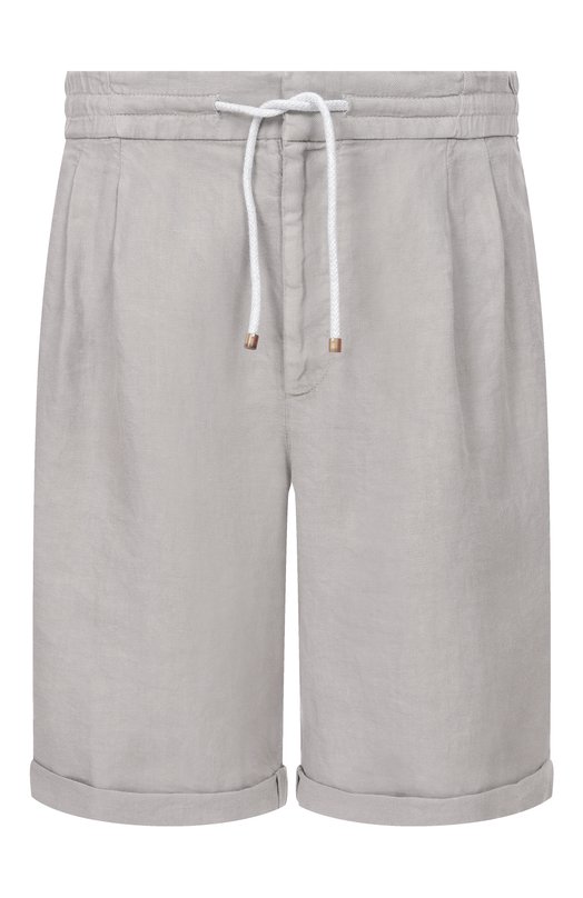 Льняные шорты Brunello Cucinelli M243DU0020 Серый M243DU0020