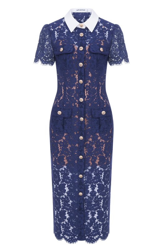 Платье self-portrait PF25020MBL Синий PF25020MBL