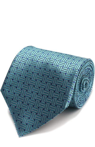 Мужской шелковый галстук с узором ZEGNA, арт. Z9E661XW