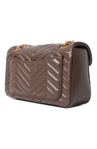 Сумка gg marmont medium GUCCI коричневого цвета по цене 395000 руб., арт. 837267/AAGUE, фото 4 Сумка gg marmont medium GUCCI, арт. 837267/AAGUE, фото 4
