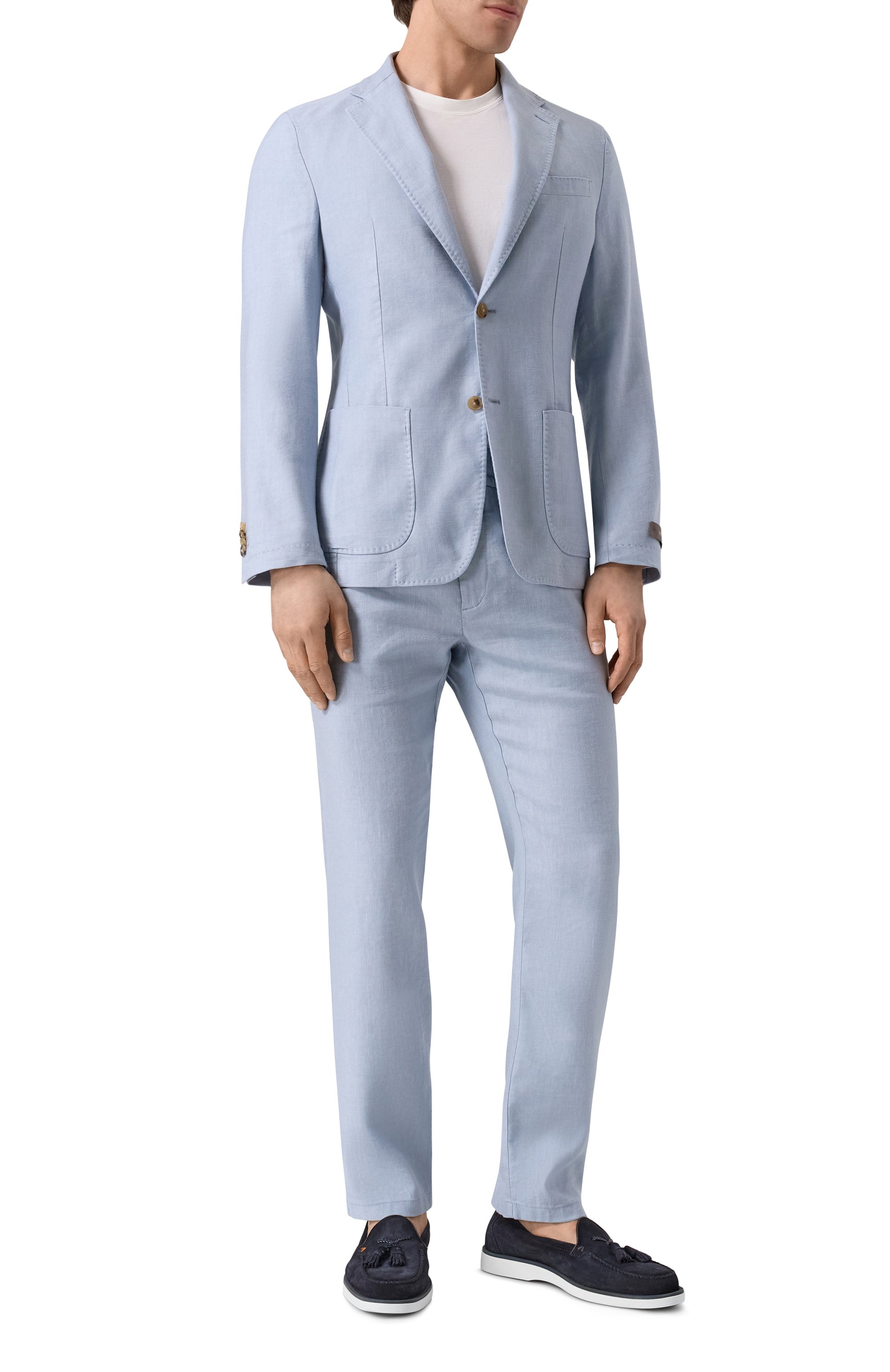 Замшевые лоферы detroit SANTONI, арт. MGDG19037PABSRVR, фото 2