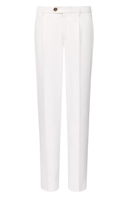 Хлопковые брюки Brunello Cucinelli M252DE1450 Белый M252DE1450