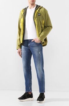 Мужская куртка STONE ISLAND желтого цвета, арт. 721544135 | Фото 2 (Кросс-КТ: Куртка, Ветровка; Рукава: Длинные; Материал внешний: Синтетический материал; Материал сплава: Проставлено; Материал подклада: Синтетический материал; Мужское Кросс-КТ: Верхняя одежда; Драгоценные камни: Проставлено; Длина (верхняя одежда): Короткие)