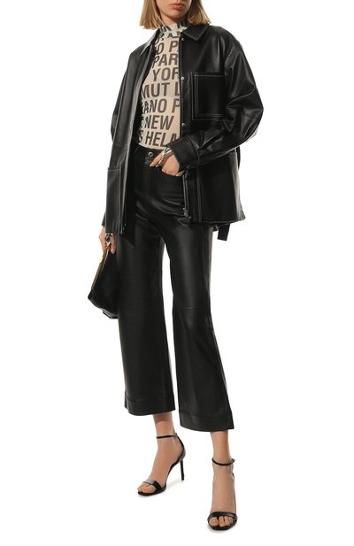 Топ HELMUT LANG кремового цвета по цене 32950 руб., арт. L09HW510, фото 2 Топ HELMUT LANG, арт. L09HW510, фото 2
