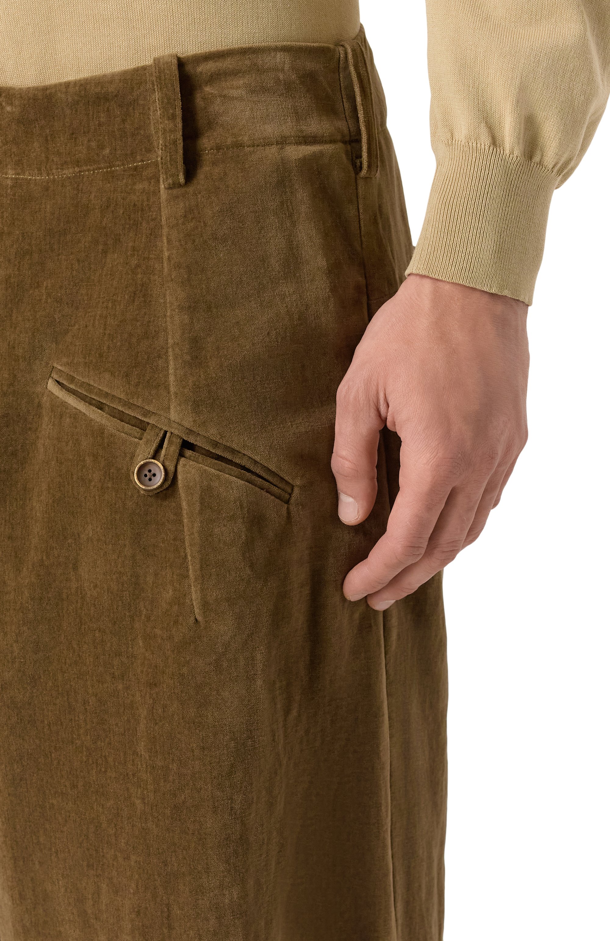 Бархатные брюки UMA WANG, арт. UM3542, фото 5