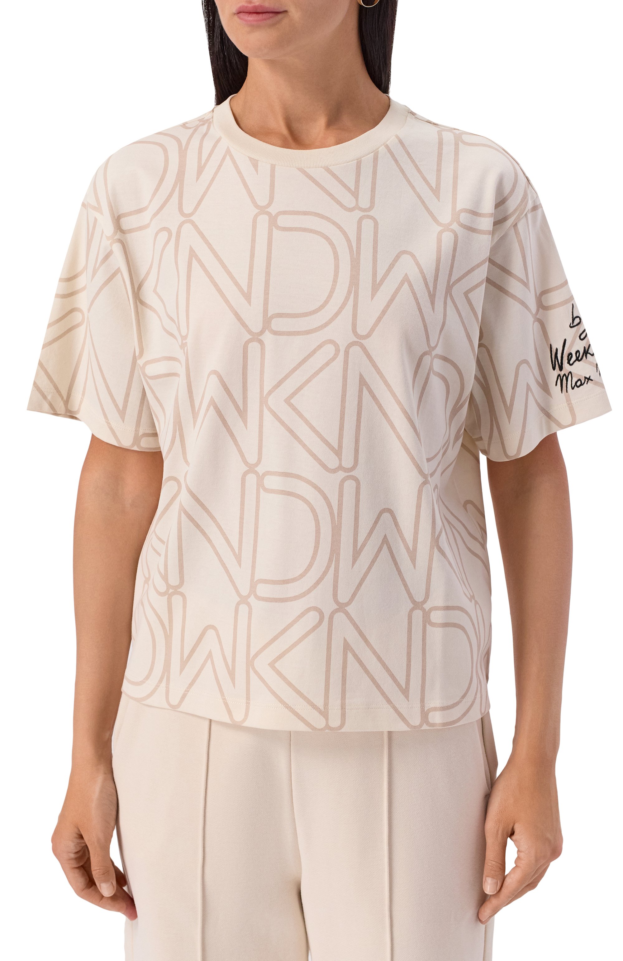 Хлопковая футболка WEEKEND MAX MARA, арт. ACLINE, фото 3