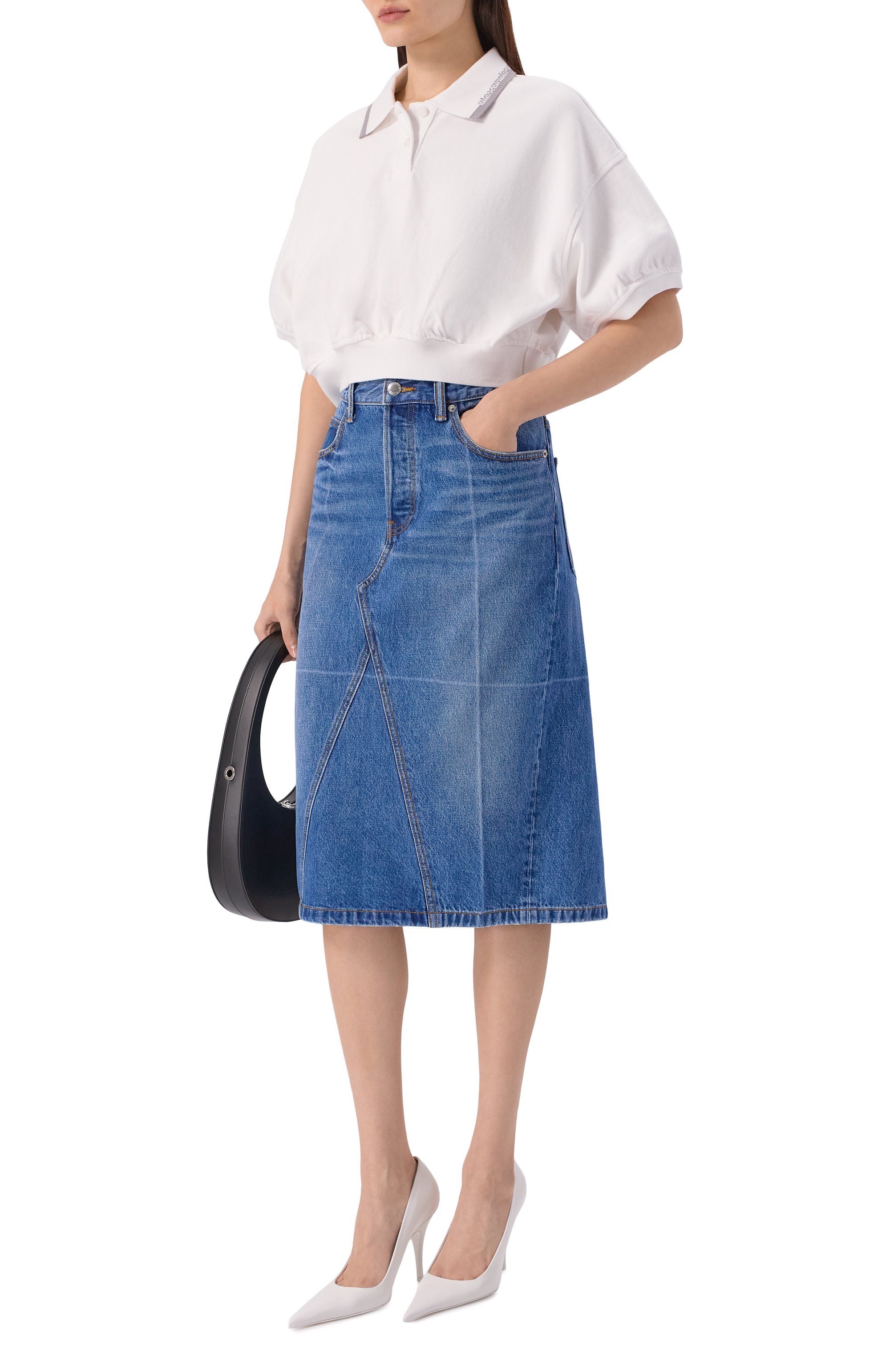 Хлопковое поло ALEXANDERWANG.T, арт. 4CC1261207, фото 2