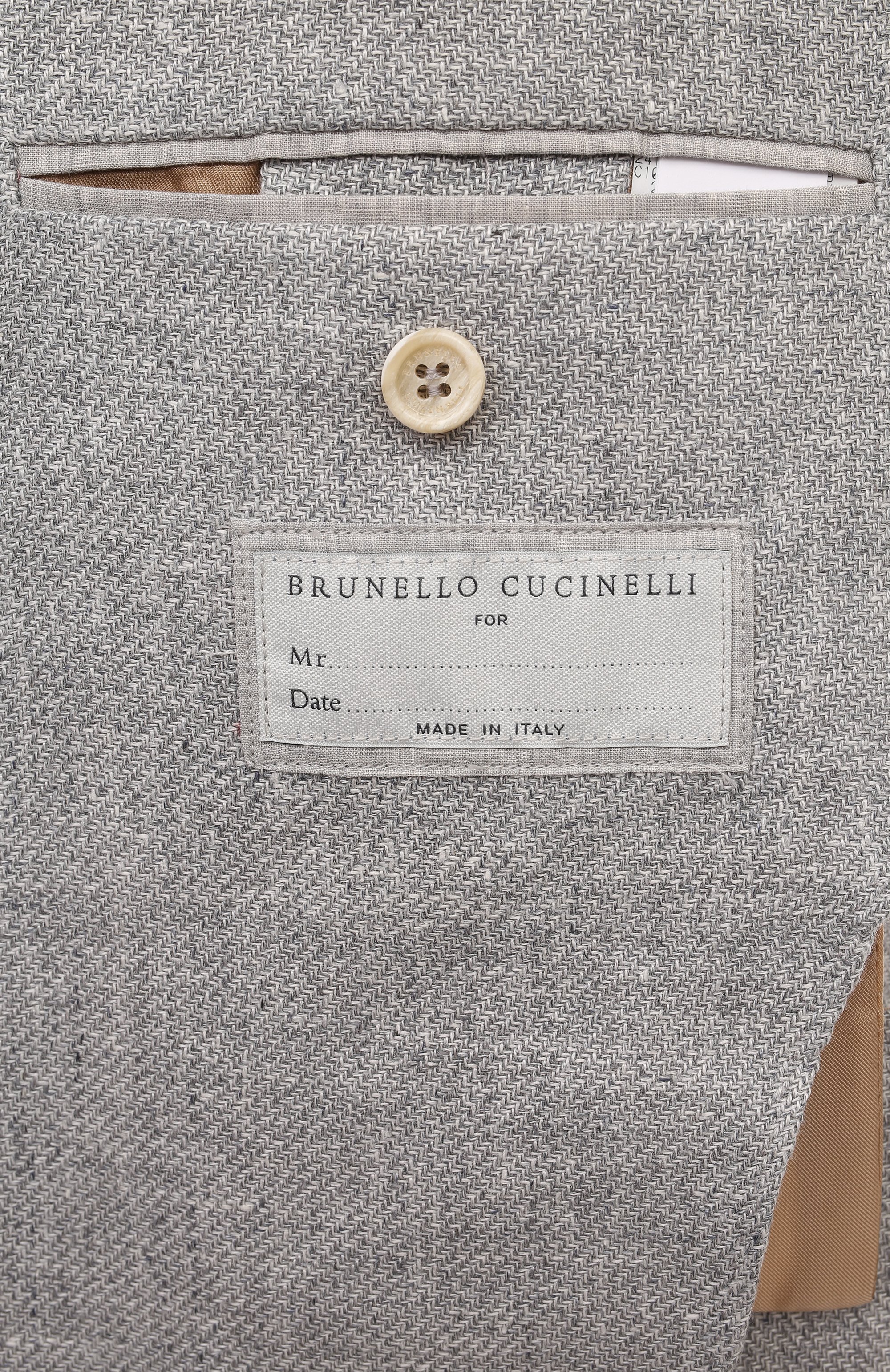 Пиджак изо льна и шерсти BRUNELLO CUCINELLI, арт. MW4827BND, фото 8