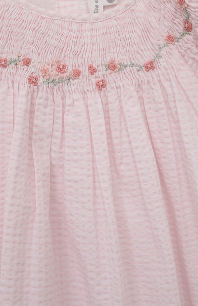 Хлопковое платье TARTINE ET CHOCOLAT светло-розового цвета по цене 12450 руб., арт. TY30000, фото 3 Хлопковое платье TARTINE ET CHOCOLAT, арт. TY30000, фото 3