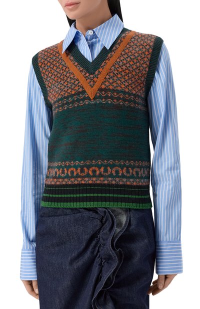 Жилет из кашемира и шерсти DRIES VAN NOTEN, арт. 011217/4757, фото 3