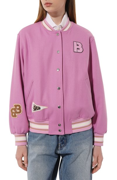 Бомбер BOSS розового цвета по цене 48600 руб., арт. 50483272, фото 3 Бомбер BOSS, арт. 50483272, фото 3