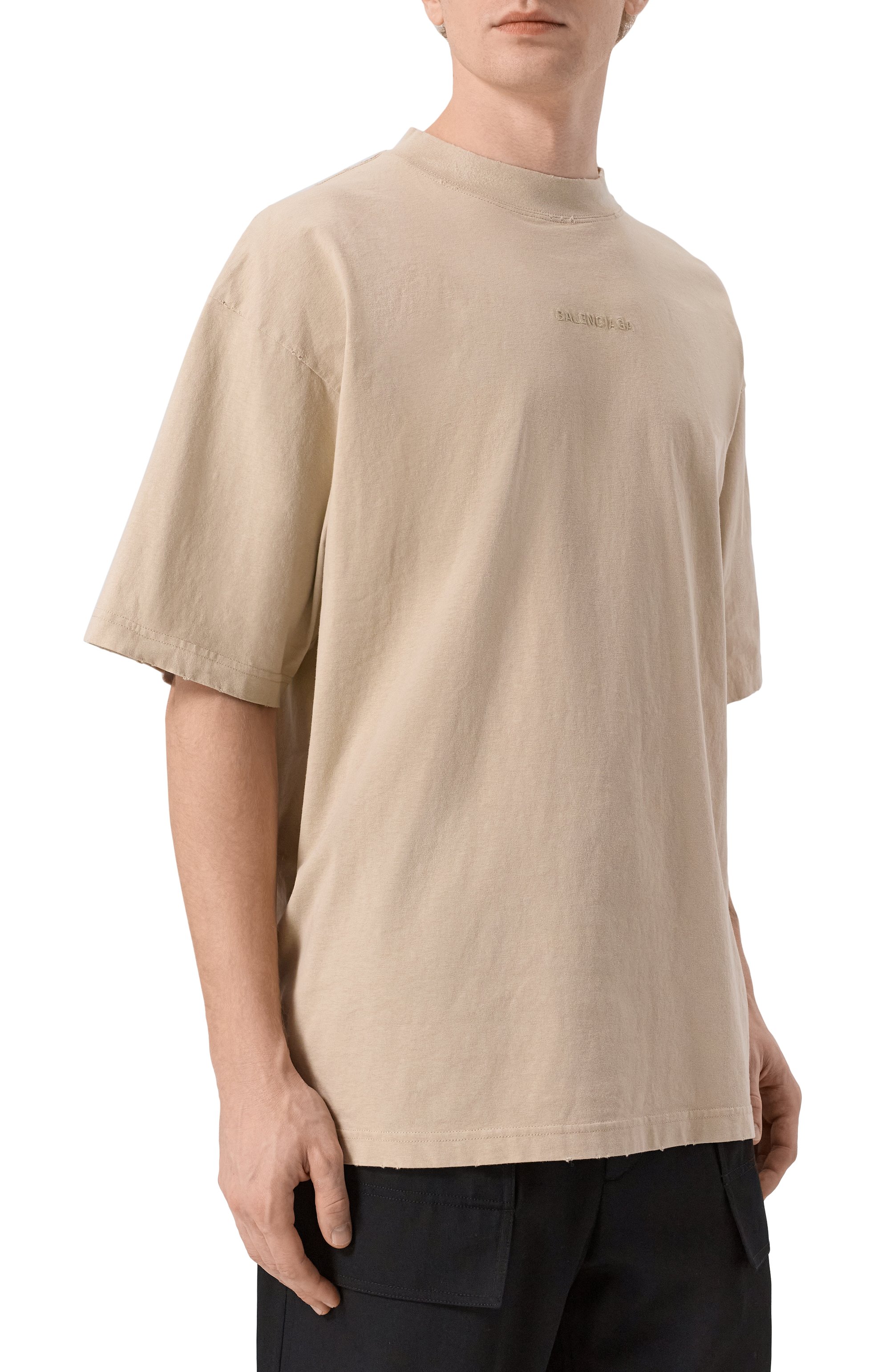 Хлопковая футболка BALENCIAGA, арт. 764235/TSV09, фото 3