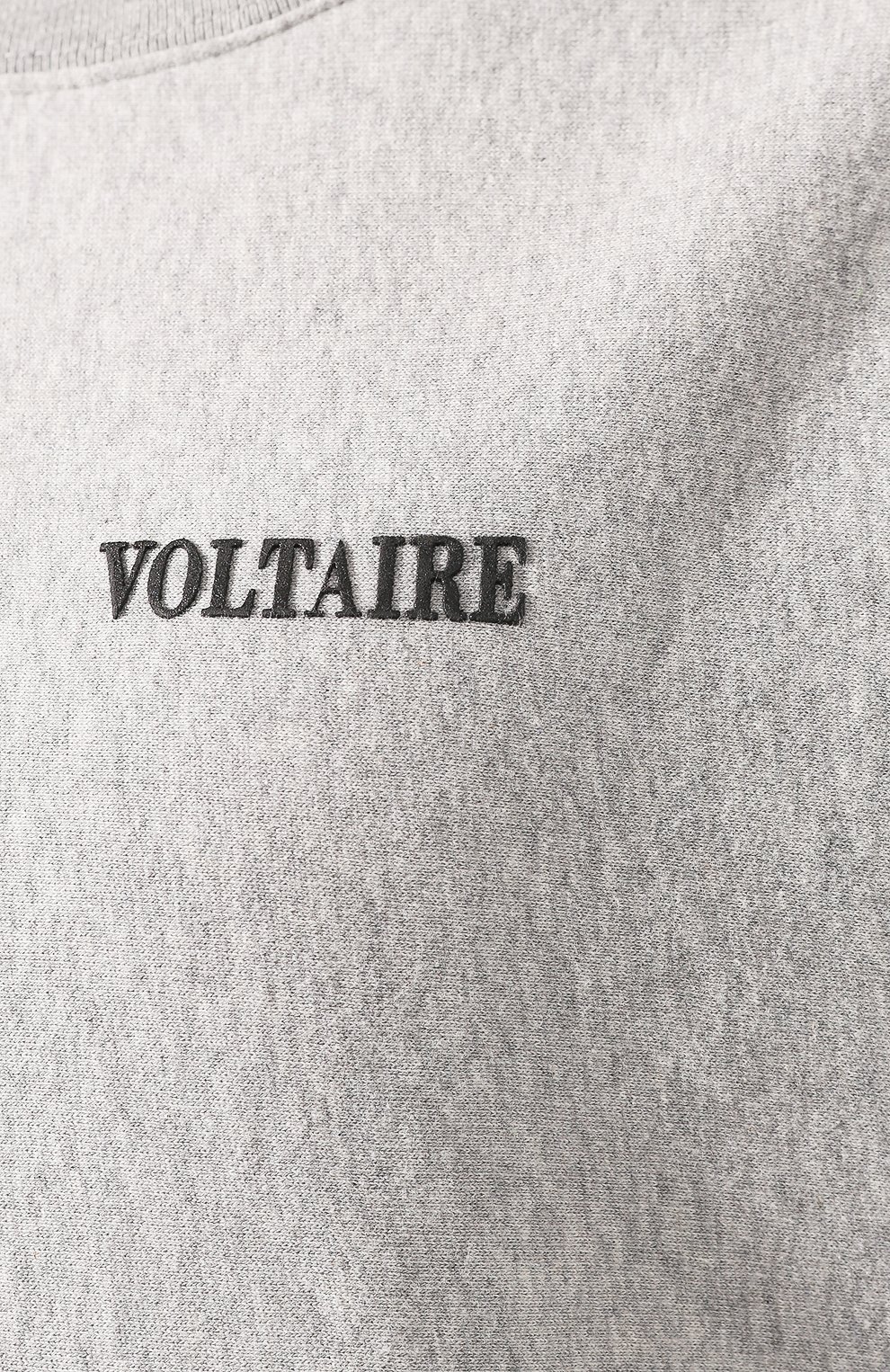 Хлопковый свитшот ZADIG AND VOLTAIRE серого цвета по цене 16950 руб., арт. SJTS7102F, фото 5 Хлопковый свитшот ZADIG AND VOLTAIRE, арт. SJTS7102F, фото 5