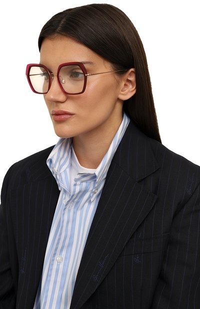 Оправа CAROLINE ABRAM розового цвета по цене 29650 руб., арт. WAFIA 604, фото 2 Оправа CAROLINE ABRAM, арт. WAFIA 604, фото 2