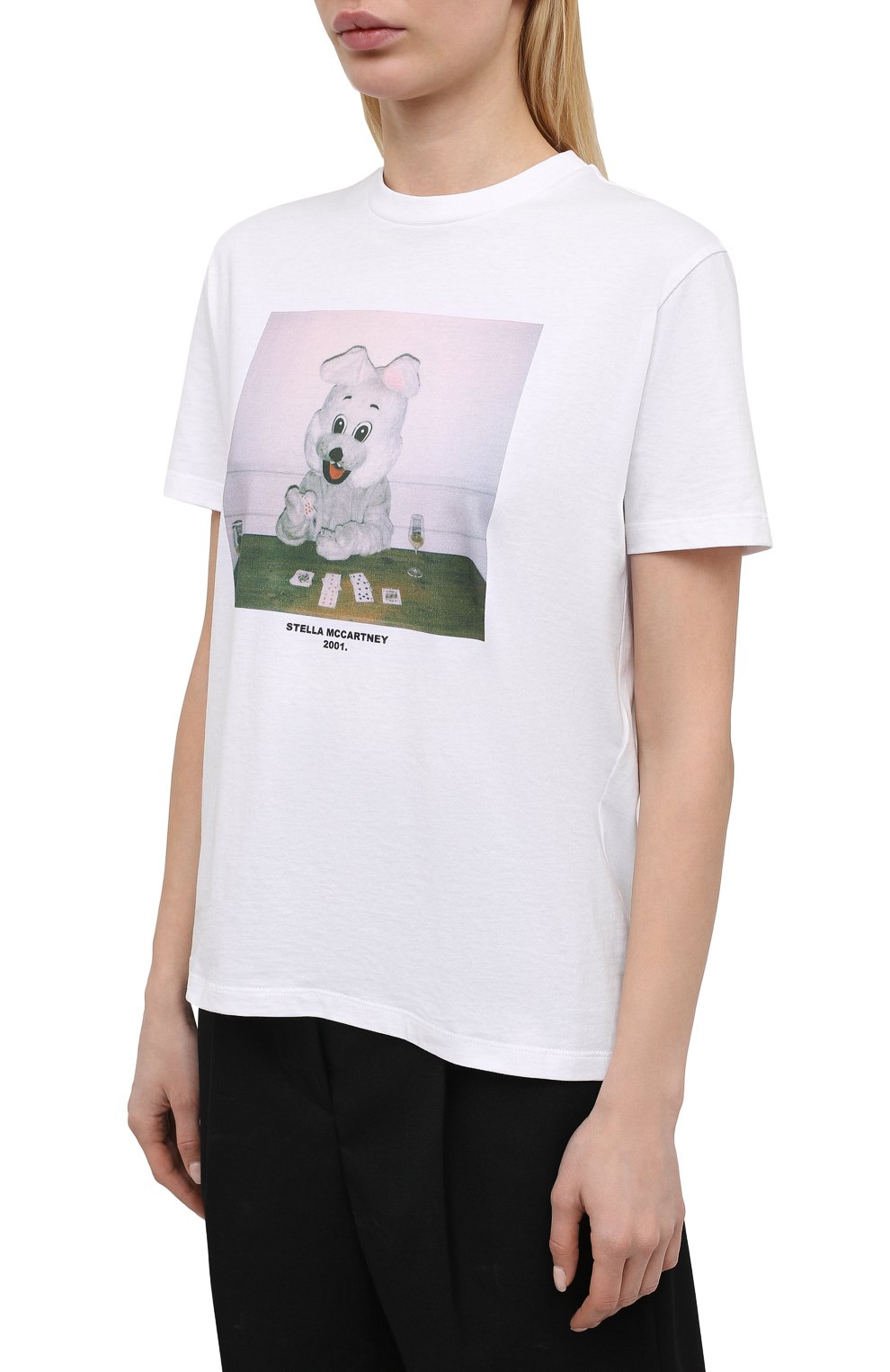 Хлопковая футболка STELLA MCCARTNEY, арт. 381701/S0W63, фото 3