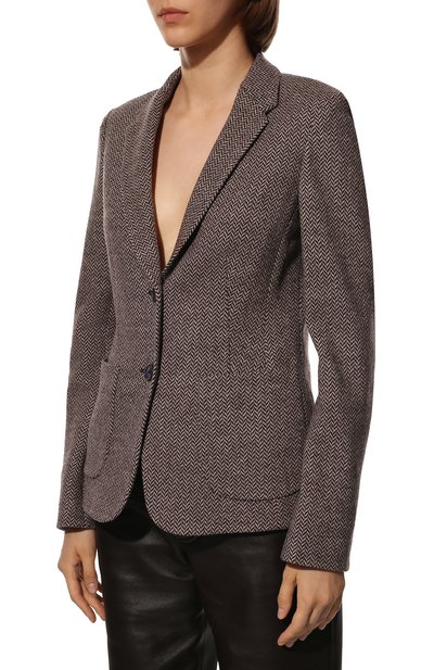 Шерстяной жакет WINDSOR коричневого цвета по цене 58100 руб., арт. 52 DSE501 10014767, фото 3 Шерстяной жакет WINDSOR, арт. 52 DSE501 10014767, фото 3