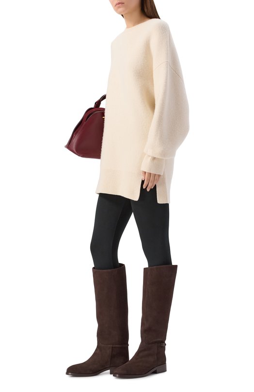 Замшевые сапоги Charlotte Le Silla 7151E030MCXLP0W Коричневый  7151E030MCXLP0W Фото 3