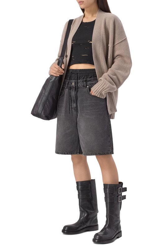Кожаные полусапоги Osmo Ann Demeulemeester B0013289/LT141 Чёрный  B0013289/LT141 Фото 2