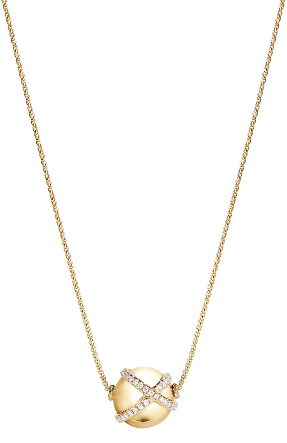 Колье DAVID YURMAN бесцветного цвета по цене 339250 руб., арт. N13153D88ADI17, фото 1 Колье DAVID YURMAN, арт. N13153D88ADI17, фото 1