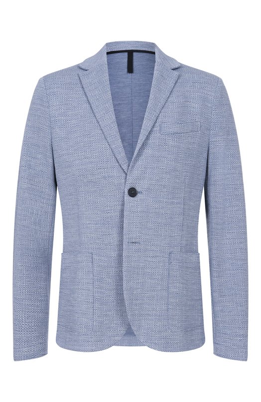 Пиджак из шерсти и шелка Harris Wharf London CL8P22PPM/PPM Голубой CL8P22PPM/PPM