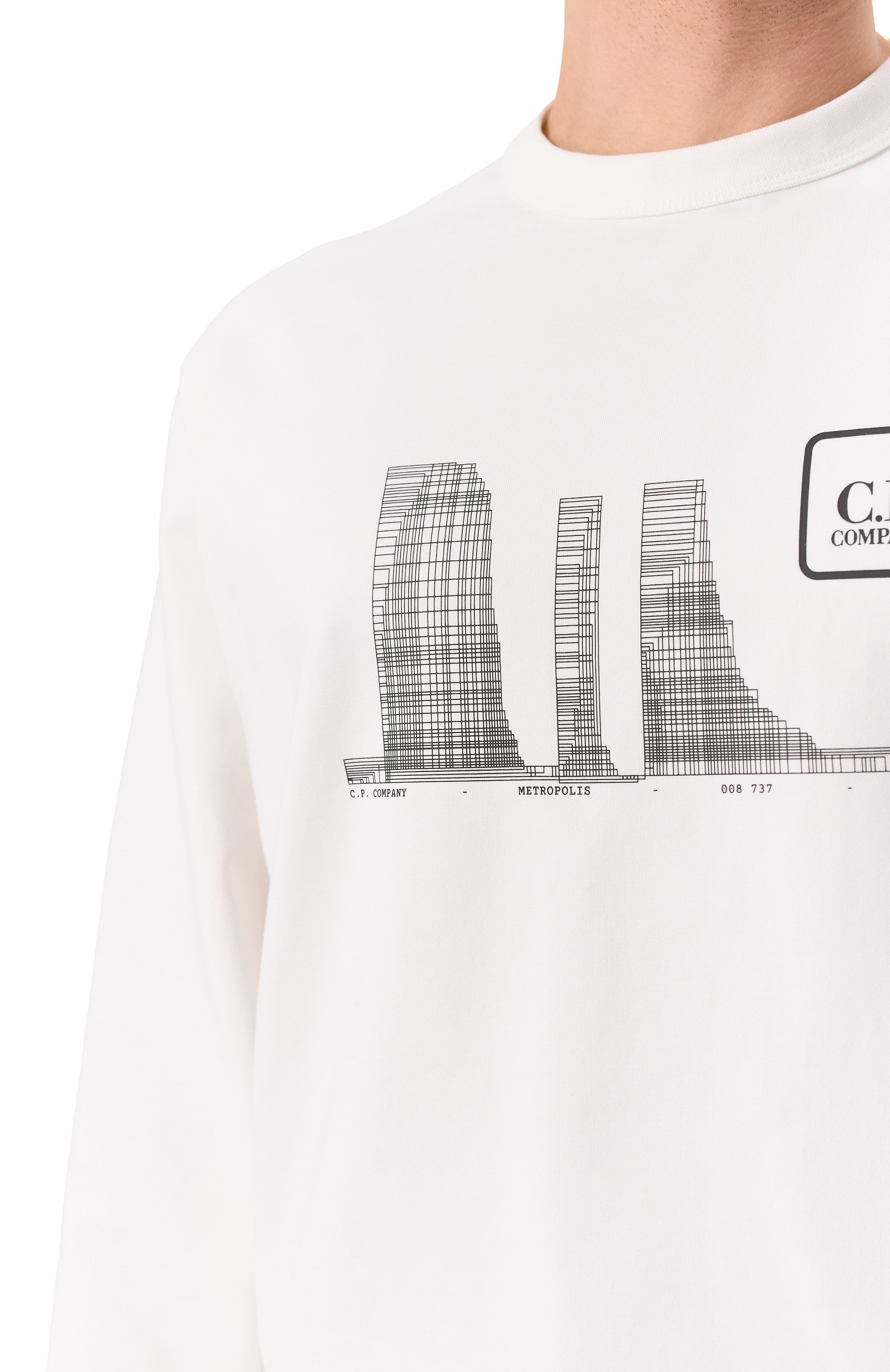 Хлопковый свитшот C.P. COMPANY, арт. 18CLSS051A006452W, фото 5