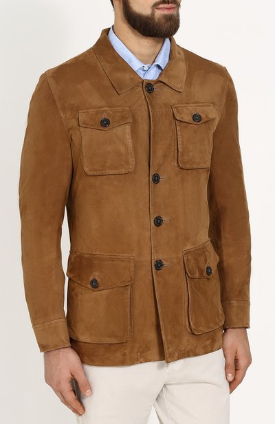 Замшевый френч с отложным воротником ANDREA CAMPAGNA, арт. A5T922/4911, фото 3