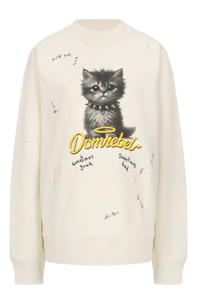 Женский хлопковый свитшот DOMREBEL, арт. KITTY PUNK SWEATSHIRT
