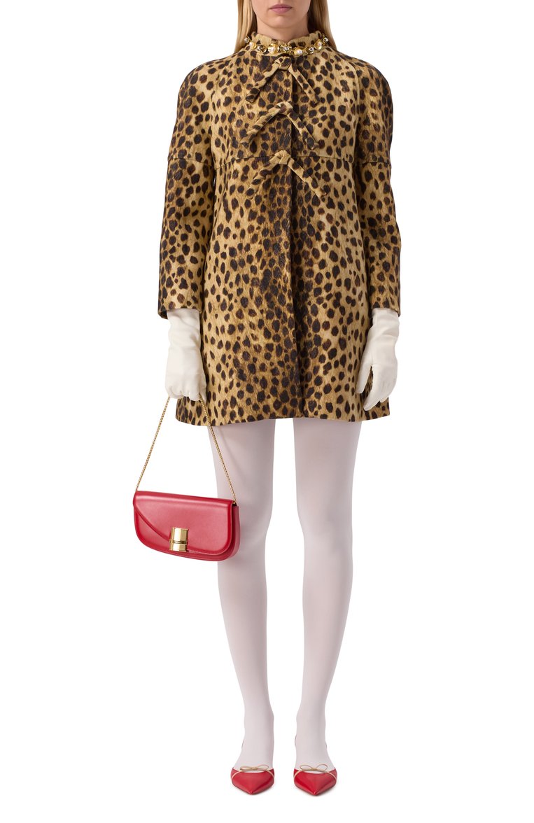 Женская сумка fiamma mini FERRAGAMO красного цвета, арт. 218951/775018 | Фото 7 (Размер: mini; Ремень/цепочка: На ремешке; Материал: Натуральная кожа)