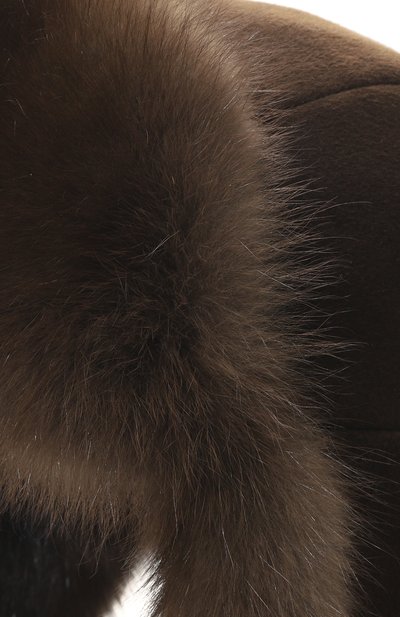 Кашемировая шапка-ушанка майкл с мехом соболя FURLAND, арт. 0201414210007100022, фото 3