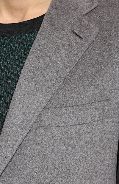 Однобортное пальто из смеси шерсти и кашемира BRIONI, арт. R0F1/P6359, фото 5