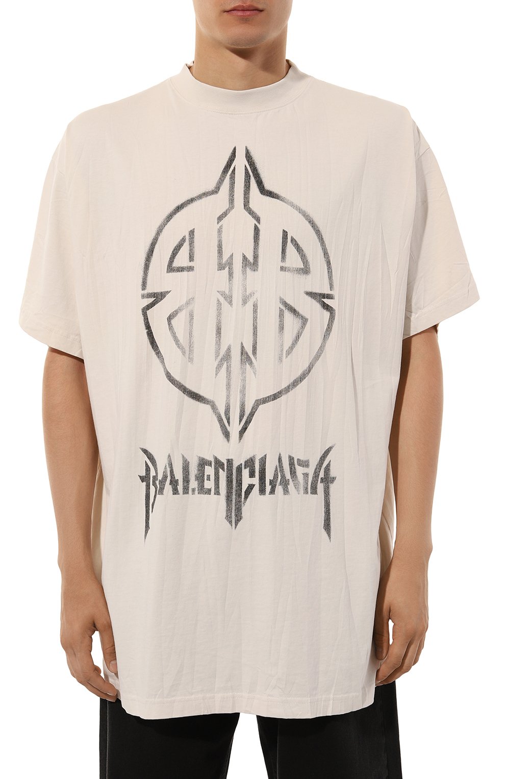 Хлопковая футболка BALENCIAGA, арт. 787349/TQVT1, фото 3