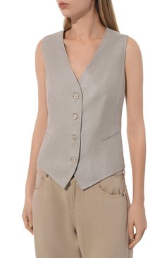Жилет из шелка и шерсти KITON, арт. D47456K0905C, фото 1